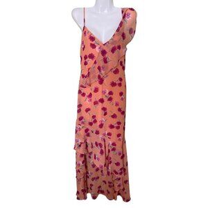 Lulus Womens Floral Print‎ Maxi Dress  Small Bacation Reaort Cruise Summer Beach